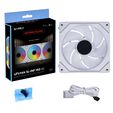 Ventoinha Lian Li UNI FAN SL140 Infinity RGB Reverse Blade PWM Branco 140mm image number null