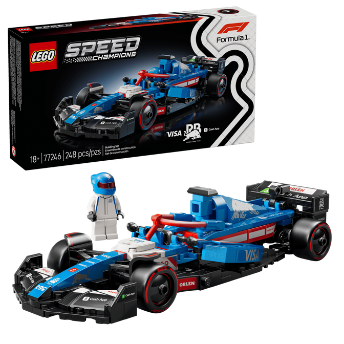 LEGO Speed Champions: Carro de Corrida Visa Cash App RB VCARB 01 F1, 248 Pe&ccedil;as (77246) image number 0