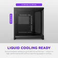 Caixa ATX NZXT H6 RGB+ Preta Vidro Temperado image number null