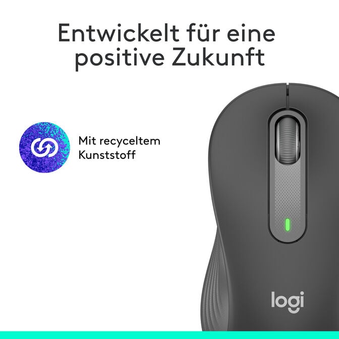 Rato Logitech Signature M650 para Canhotos 4000DPI Wireless/Bluetooth Grafite image number 12