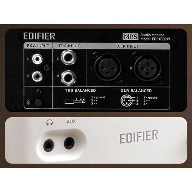 Colunas Edifier MR5 Hi-Fi Tri-Amped Studio Bluetooth 110W RMS Pretas image number 3