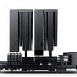 Cooler CPU Jonsbo CC90 Dual Tower com Display Preto - 2x 130mm image number null