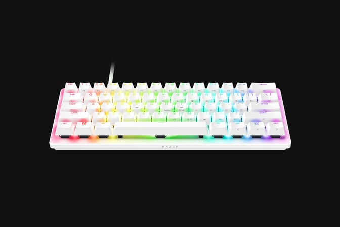 Teclado Razer Huntsman V3 Pro TKL RGB Analog Optical Switch Branco (US) image number 3