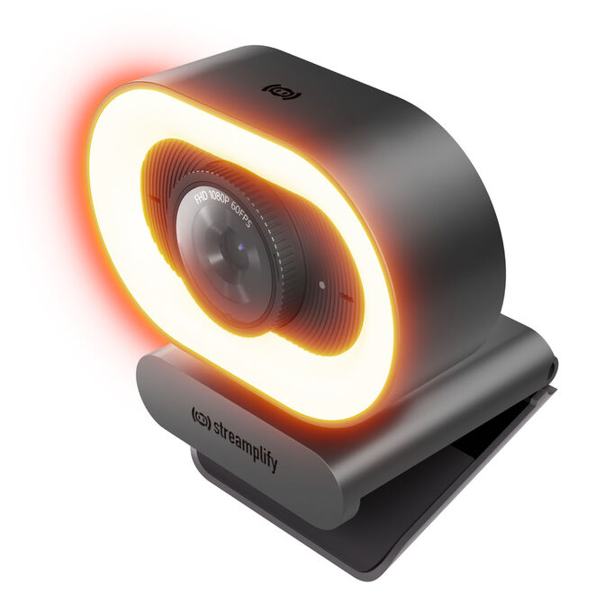 Webcam Streamplify CAM Plus FullHD 60fps with Ring Light - Preto image number 4