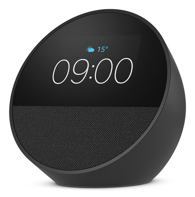 Despertador Inteligente Amazon Echo Spot (2024) Alexa Preto image number 0