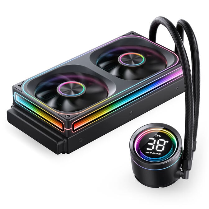 Water Cooler CPU Jonsbo TH-240 ARGB Preto - 240mm image number 2