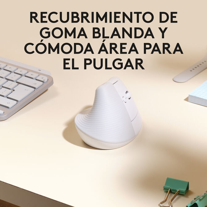 Rato Logitech Lift for Mac Vertical Ergonomic Wireless White image number 7