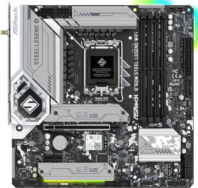 Motherboard ASRock B760M Steel Legend image number 1