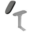 Set de Almofadas noblechairs para Apoios de Bra&ccedil;os 4D PRO &ndash; Velour Dark Grey image number null