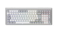 Teclado Mec&acirc;nico Ducky Cushion 98 Tri-Mode Silent Linear 96% Prata (PT)