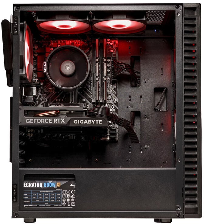 Computador Mach 1  Gamer-PC Ryzen 5 5600 16GB DDR4 1TB RTX 4060 WiFi W11 image number 6