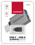 Adaptador AXAGON RUCM-AFA USB 3.0 Type-C Male > Type-A Female, Aluminio image number null