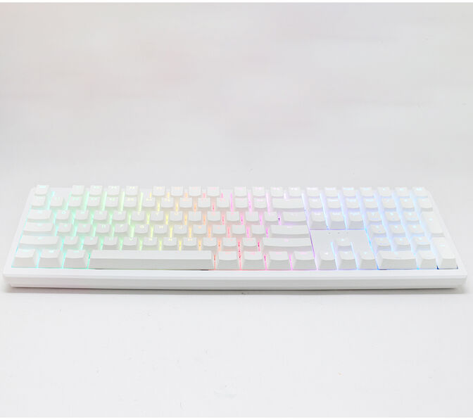 Teclado Mec&aacute;nico Ducky Zero 6108 100% Pure White RGB Wireless MX2A-Brown (ES) image number 4