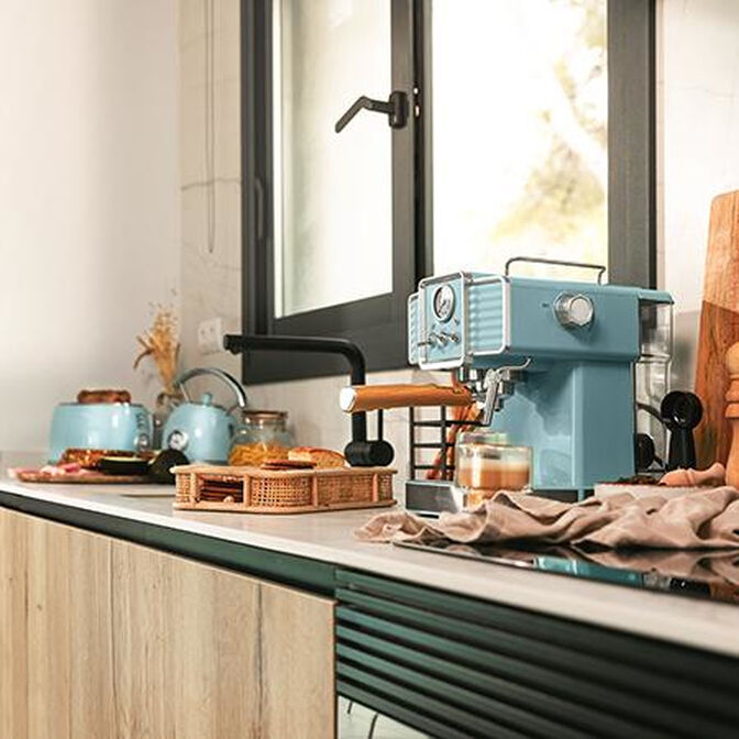 M&aacute;quina de Caf&eacute; Expresso Cecotec Vintage 20 Tradizionale Azul Claro image number 9