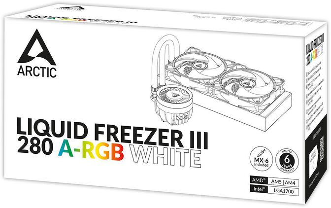 Water Cooler CPU AIO Arctic Liquid Freezer III White - 280mm image number 15