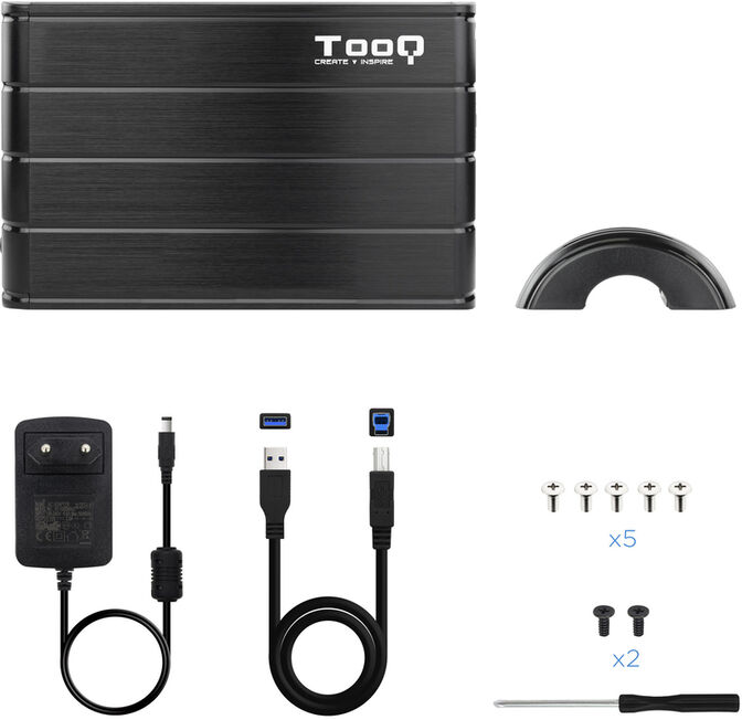 Caixa HDD Tooq 3.5" SATA LED USB 3.0 Preto image number 4