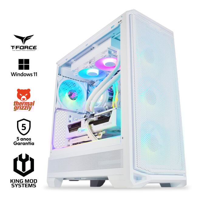 Computador King Mod Gamer-PC Ryzen 7 9800X3D 32GB DDR5 2TB RX 9070 XT WiFi W11 V2 Bonus