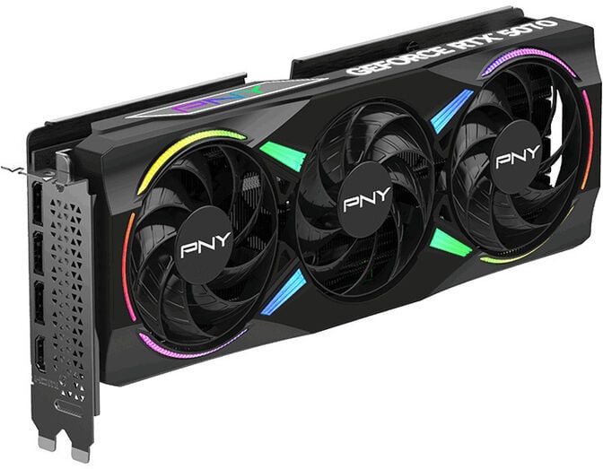 Gr&aacute;fica PNY GeForce&reg; RTX 5070 Gaming RGB Triple Fan OC 12GB GDDR7 DLSS4 image number 3