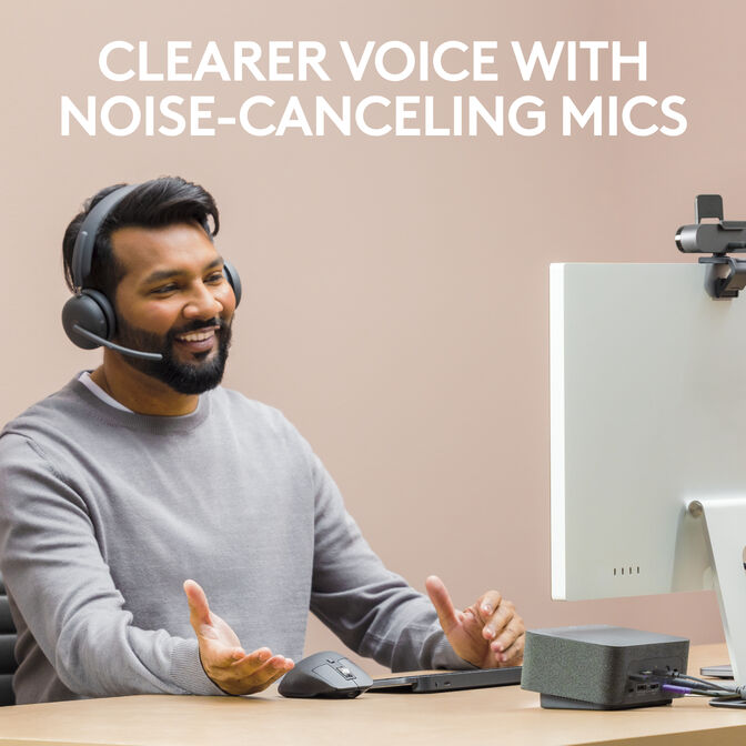 Headset Logitech Zone Wireless 2 UC Bluetooth ANC Grafite image number 8