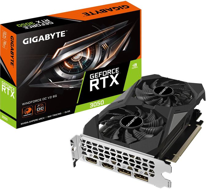 Gr&aacute;fica Gigabyte GeForce&reg; RTX 3050 WindForce OC V2 6GB GDDR6 image number 0