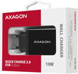 Carregador de parede AXAGON ACU-QC19 1x QC3.0/AFC/FCP/SMART 19W Preto image number null