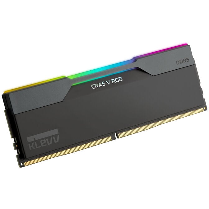 KLEVV Kit 32GB (2 x 16GB) DDR5 CRAS V 6000MHz CL28 RGB Obsidian Black (Intel XMP/AMD Expo) image number 2