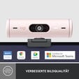 Webcam Logitech Brio 500 Full HD 1080p USB Type-C Rosa image number null