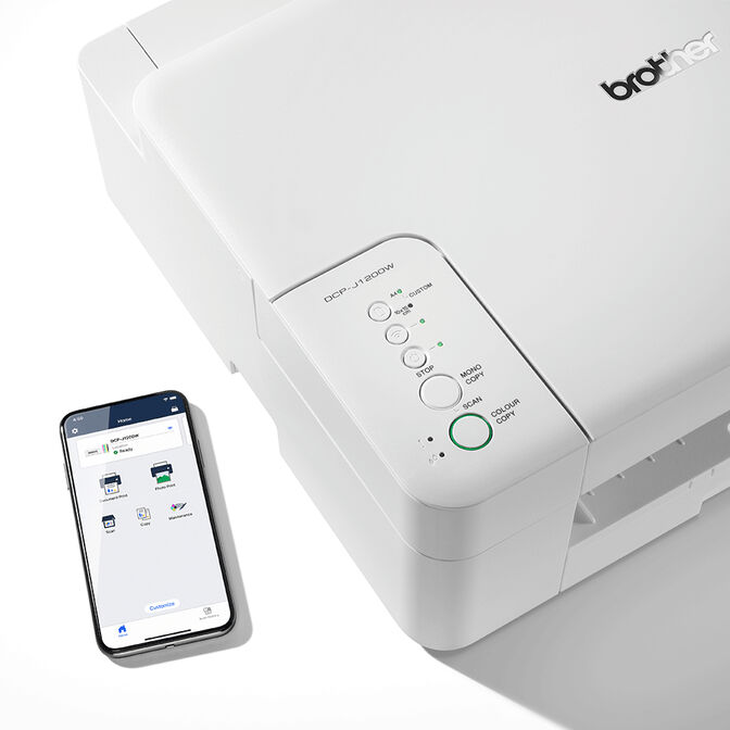 Impressora Multifun&ccedil;&otilde;es a Jato de Tinta Brother DCP-J1200W WiFi image number 4