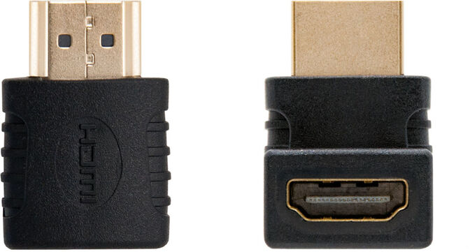 Adaptador Angular Nanocable HDMI M/F Preto image number 0