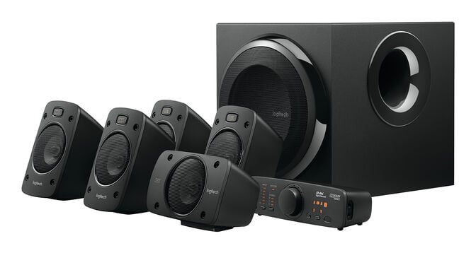 Colunas Logitech Z906 THX Surround Sound 5.1 1000W Peak/500W RMS Pretas image number 0