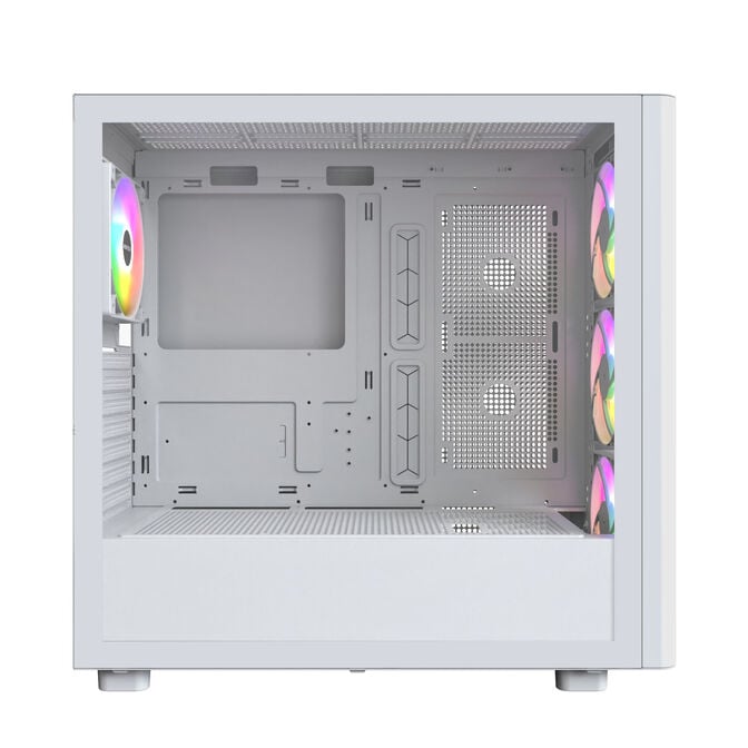 Caixa ATX Montech XR RGB Vidro Temperado Branco/Madeira image number 2