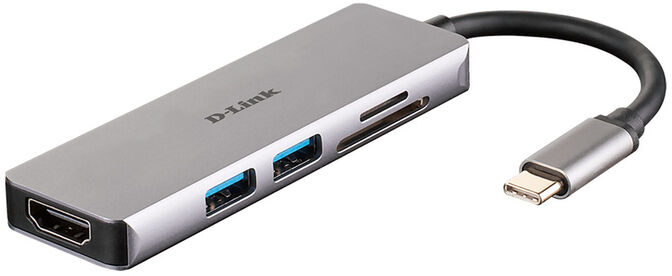 HUB USB D-Link USB-C Macho > 2 x USB 3.0 Tipo A + HDMI + Leitor de Cart&otilde;es image number 0