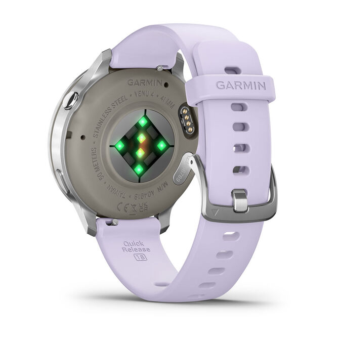 Smartwatch Garmin Venu 4 41mm Prateado/Lil&aacute;s image number 4