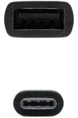 Cabo USB 2.0 3A OTG Nanocable USB-C/M-A/F 15 CM Preto image number null