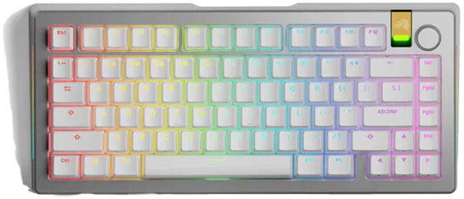 Teclado Mec&acirc;nico Glorious GMMK 3 Pro HE Wireless 75% Prateado - Fox HE Switch (US) image number 0