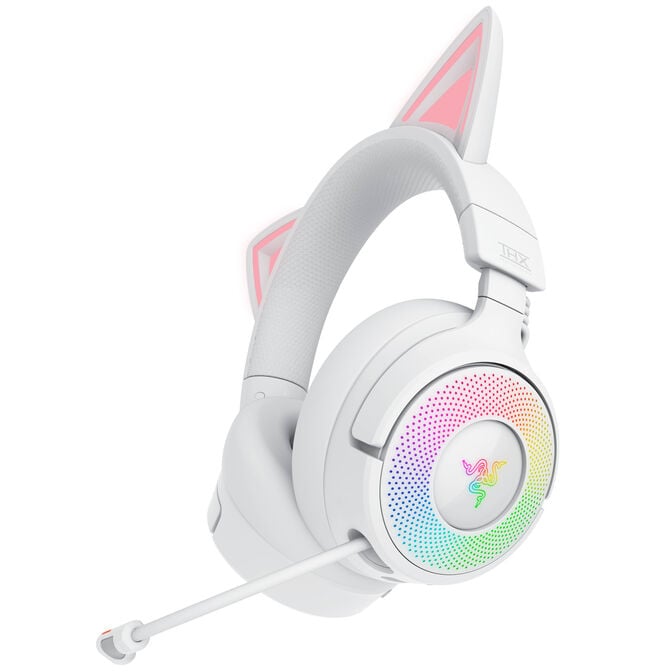 Headset Razer Kraken Kitty V3 Pro Wireless/Bluetooth Branco image number 1