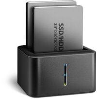 Mini Dual Dock AXAGON ADSA-D25 USB 3.2 Gen 1 - 2x SATA 6G 2.5" SSD/HDD