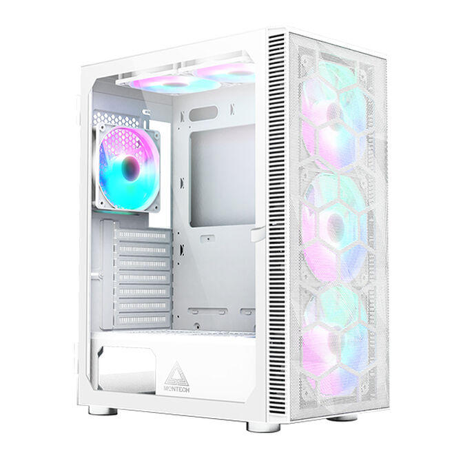 Caixa ATX Montech X3 Mesh RGB Vidro Temperado Branco image number 0