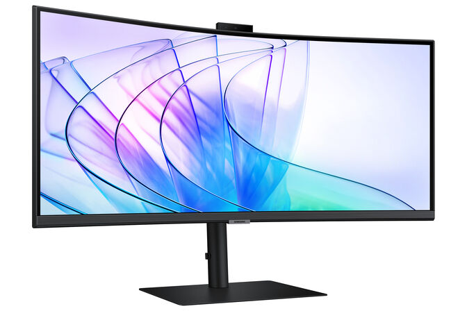 Monitor Curvo Samsung ViewFinity S6 34" S65VC VA UWQHD 100Hz USB-C (PD90W) KVM Webcam image number 3