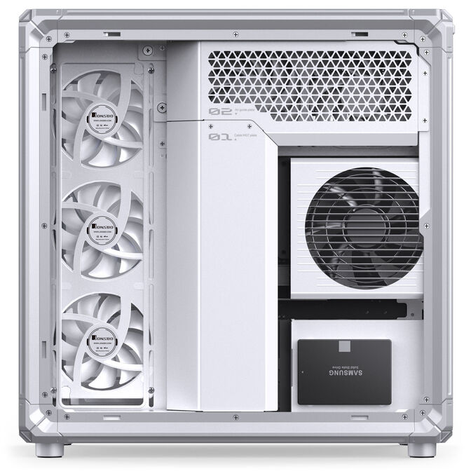 Caixa ATX Jonsbo X400 Vidro Temperado Curvo Branco image number 13