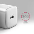Carregador de parede AXAGON ACU-PD30W, 1 porta (USB-C), PD3.0/PPS/QC4+/SFC/AFC/Apple, 30 W, Branco image number null