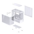 Caixa Micro-ATX Jonsbo D200 Vidro Temperado Branco image number null