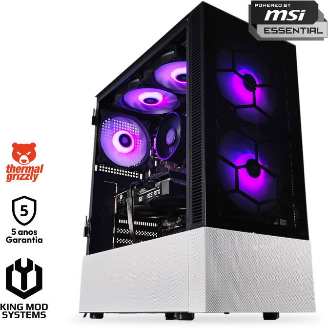Computador King Mod Limited-PC Ryzen 5 5500 16GB DDR4 500GB RTX 3050 8GB WiFi W11 Bonus