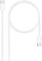 Cabo USB 2.0 60W 3A Nanocable USB-C M/M 1 M Branco