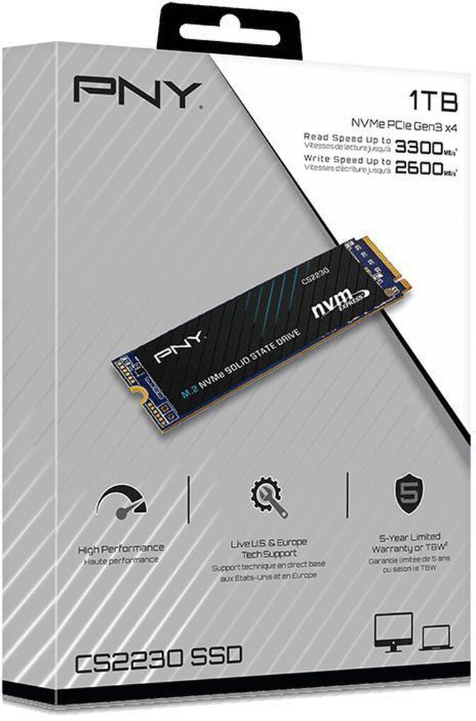 SSD PNY CS2230 1TB Gen4 M.2 NVMe (3300/2600MB/s) image number 6