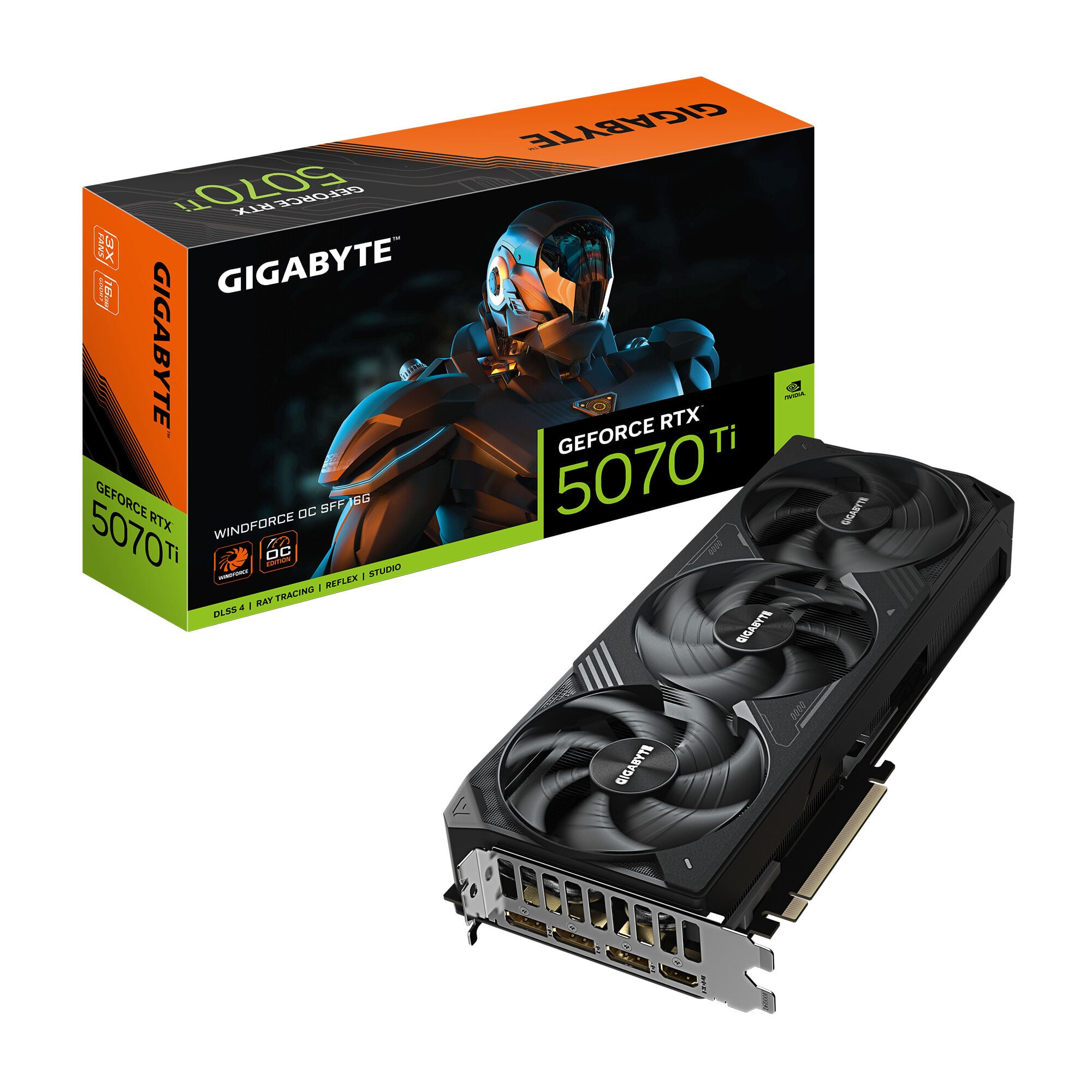 Gr&aacute;fica Gigabyte GeForce&reg; RTX 5070 Ti Windforce OC SFF 16GB GDDR7 DLSS4