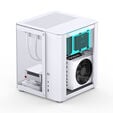 Caixa Micro-ATX Jonsbo TK-1 2.0 Vidro Temperado Branco image number null