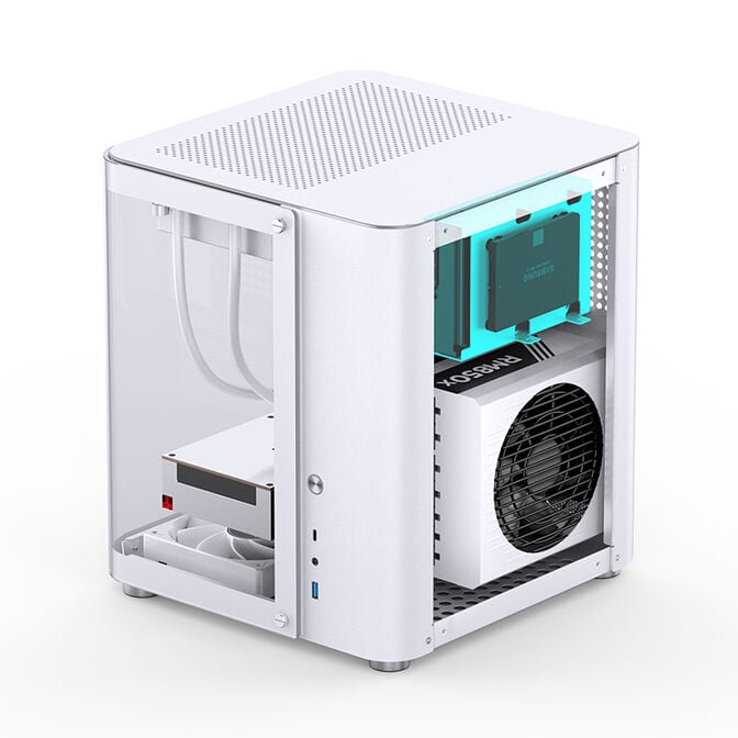 Caixa Micro-ATX Jonsbo TK-1 2.0 Vidro Temperado Branco image number 23