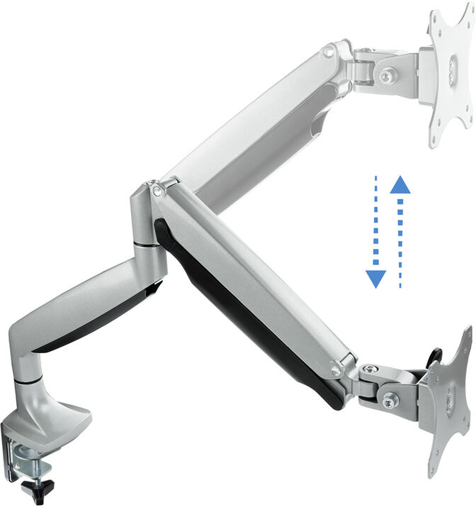 Suporte de Mesa Tooq Tilt e Girat&oacute;rio 13" a 32" Max. 9kg Preto image number 1