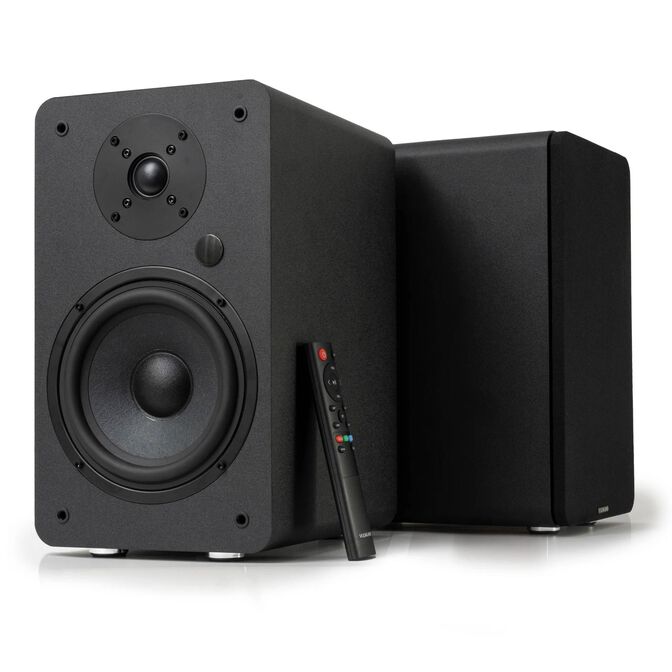 Colunas Hi-Fi Vulkkano A6 ARC 80W Bluetooth HDMI ARC Pretas image number 3